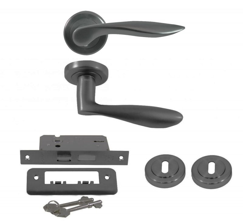 Aran Black Graphite Full Hardware Set