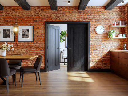 Deanta HP22BB Brushed Black - Pre Hung Door Kit